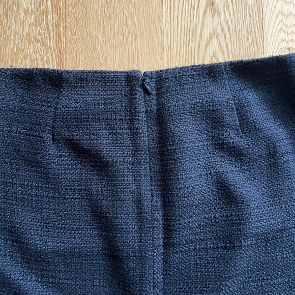 Theory Black Tweed Mini Skirt Size 6 - Picture 4 of 7